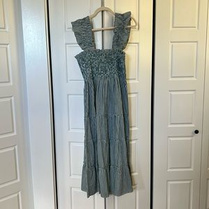 The Ellie Nap Dress - Emerald Gingham